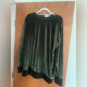 Laina Rauma Leisure Lounging Top in Olive Green size Large 💚